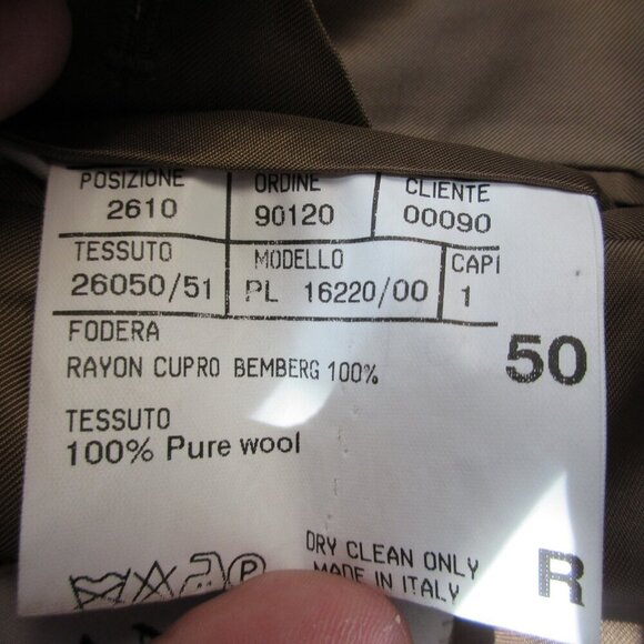 Canali Proposta 100% Wool Blazer Men's Sport Coat Suit 50 Brown Designer 772 - Picture 5 of 16